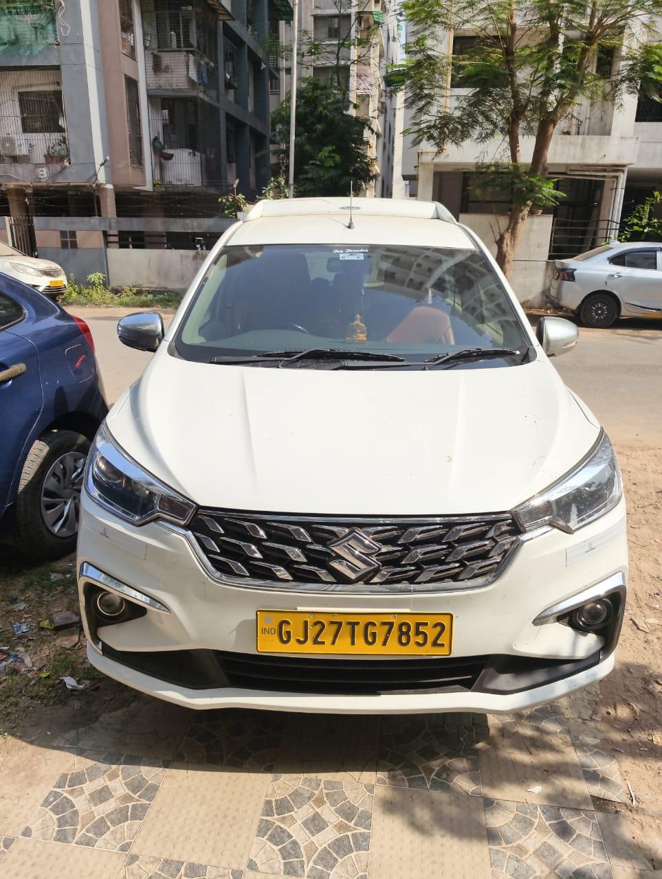 Front interior of Jain Cab Service vehicle