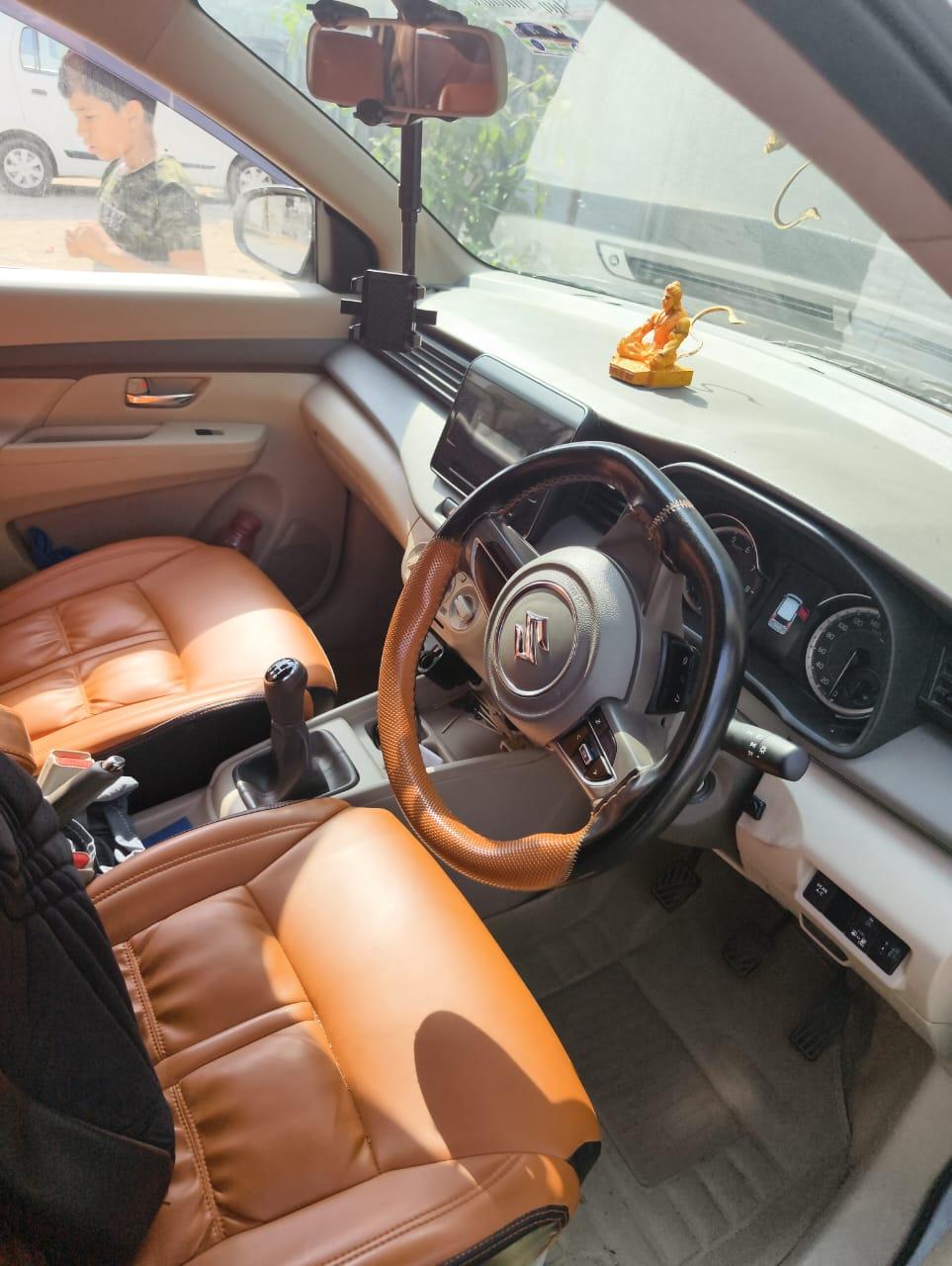 Rear seating of Jain Cab Service vehicle